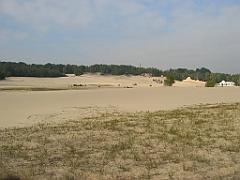 Mer de sable vue du train